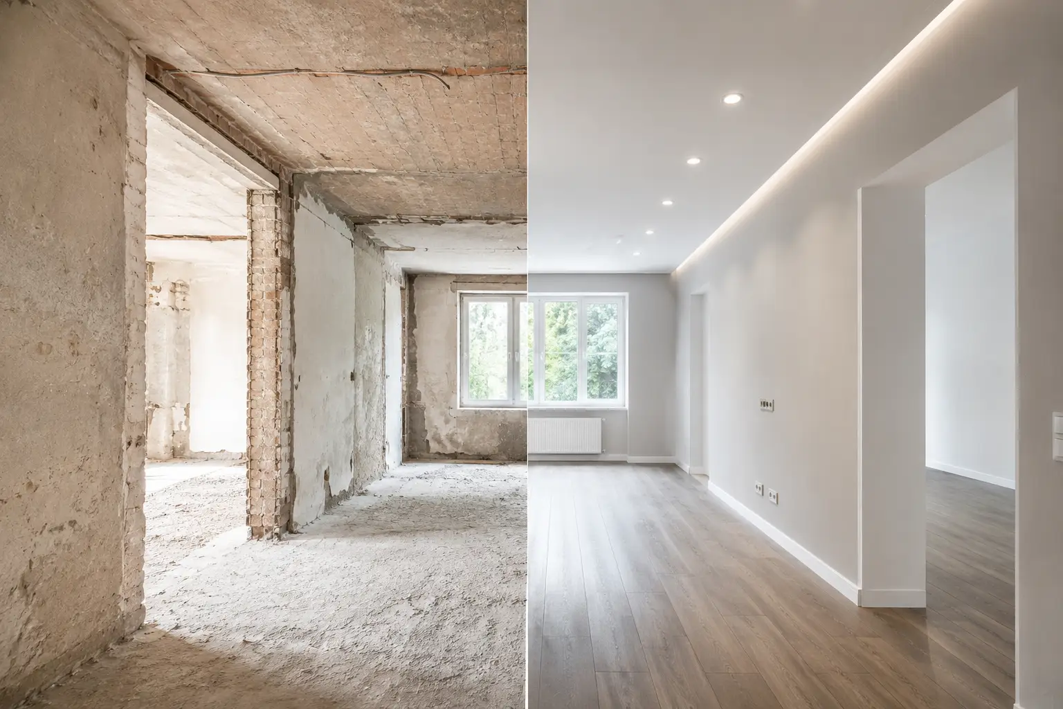 Wohnungssanierung in Hamburg mit modernisiertem Innenausbau und hochwertigen Renovierungsarbeiten